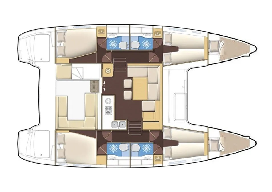 YachtCharter in Sukošan - Lagoon Lagoon 400 S2 auf SamBoat