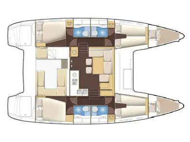 YachtCharter in Sukošan - Lagoon Lagoon 400 S2 auf SamBoat