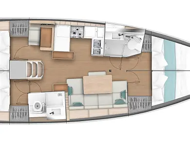 Vermietung Segelboot Jeanneau mit Führerschein