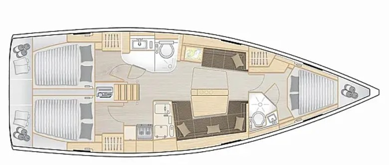 Vermietung Segelboot Hanse mit Führerschein