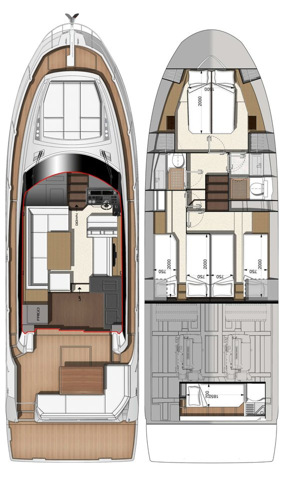 Bootsverleih Jeanneau Prestige 460 Fly - 3 + 1 cab. Biograd na Moru Samboat