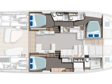 Bootsverleih Leopard Catamarans / Robertson & Caine Leopard 53 - OW Seget Donji Samboat