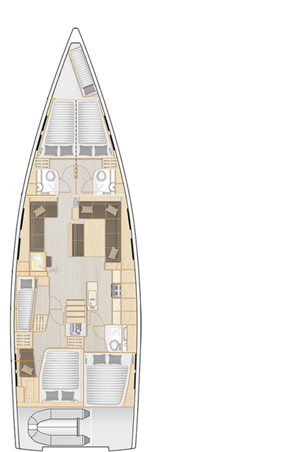 Boot mieten Trogir günstig Hanse 548