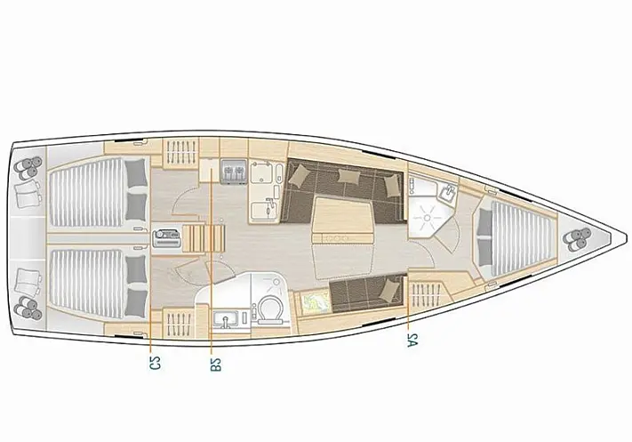 Vermietung Segelboot Hanse mit Führerschein