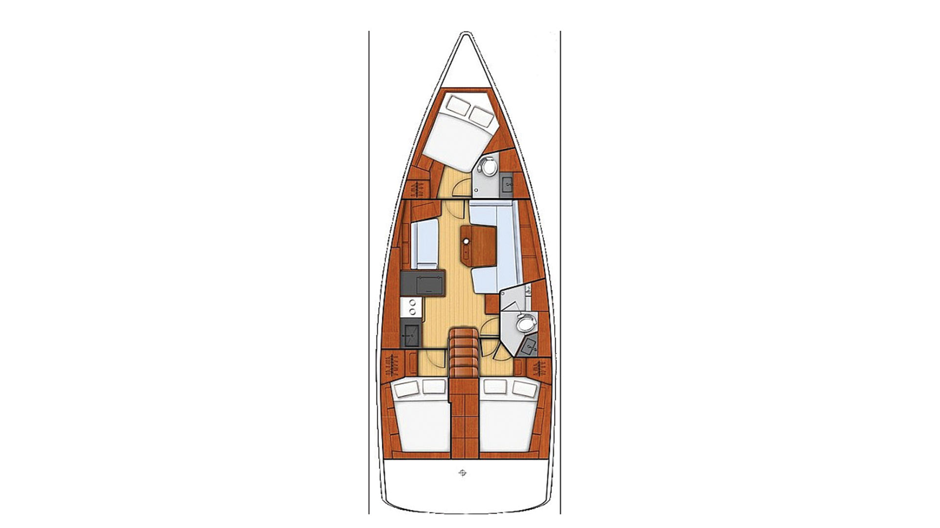 Vermietung Segelboot Bénéteau mit Führerschein