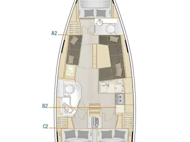 YachtCharter in Komolac - Hanse Hanse 388 auf SamBoat