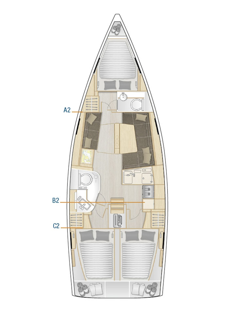 Boot mieten Šibenik günstig Hanse 388