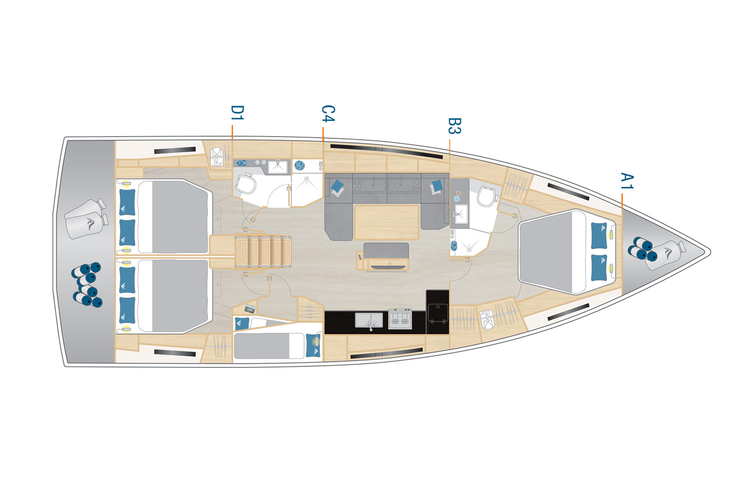 Segelboot mieten in Šibenik - Hanse Hanse 460