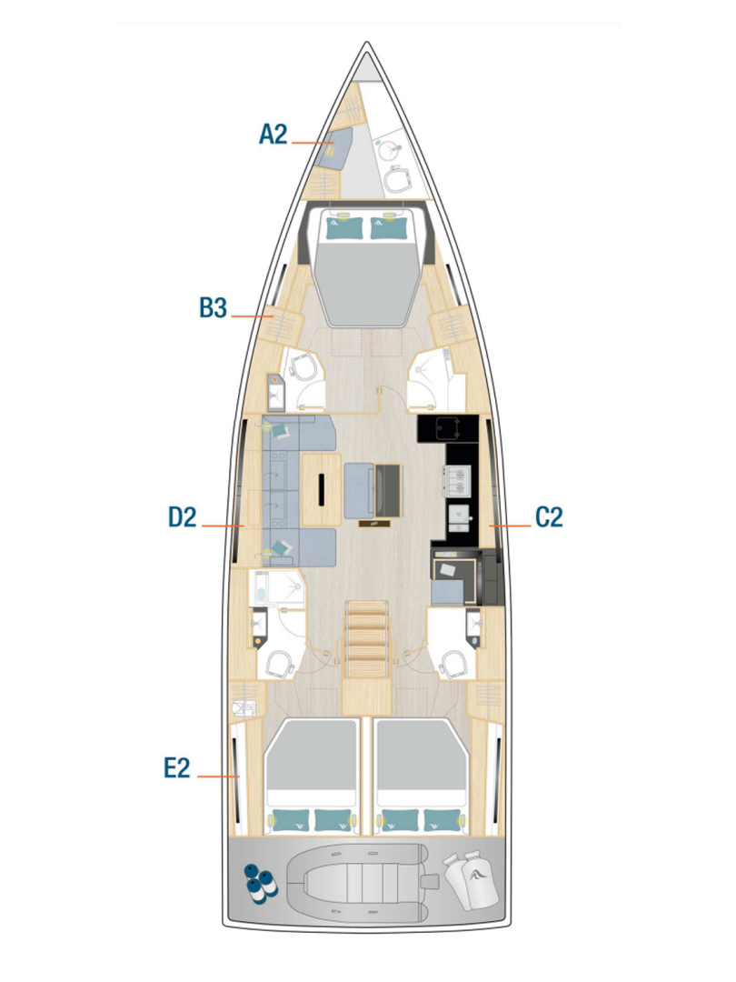Vermietung Segelboot Hanse mit Führerschein