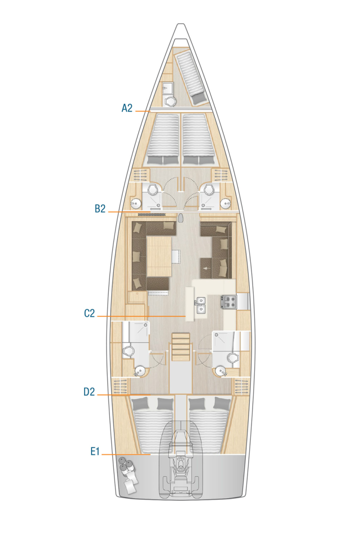 YachtCharter in Sukošan - Hanse Hanse 588 auf SamBoat