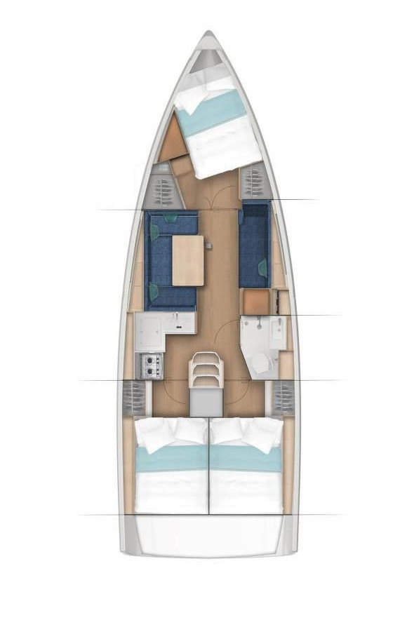 YachtCharter in Pirovac - Jeanneau Sun Odyssey 380 auf SamBoat