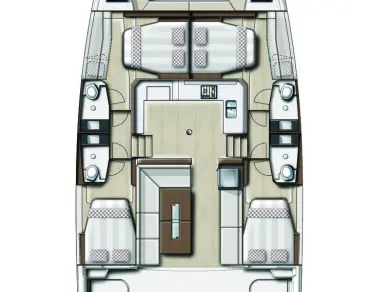 Boot mieten Pirovac günstig Bali Catspace Voile