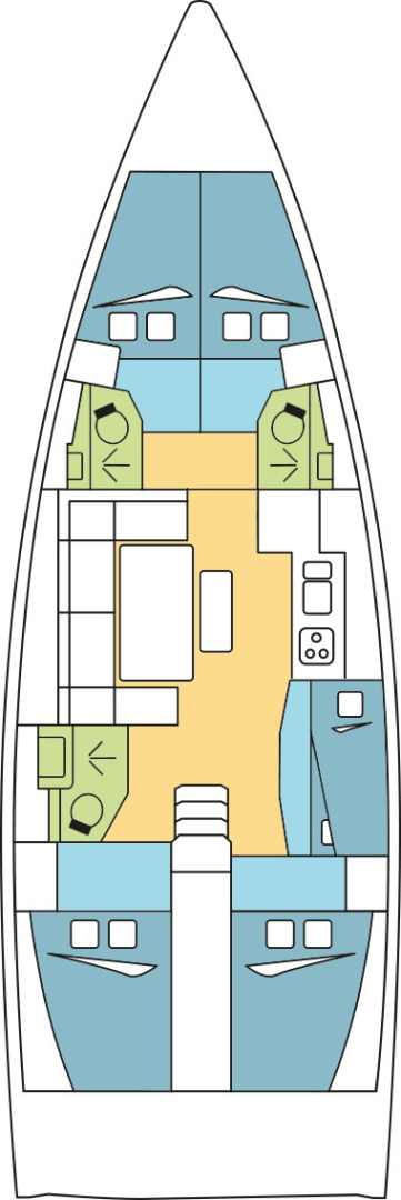 Ein Dufour Dufour 460 Grand Large mieten in Le Marin