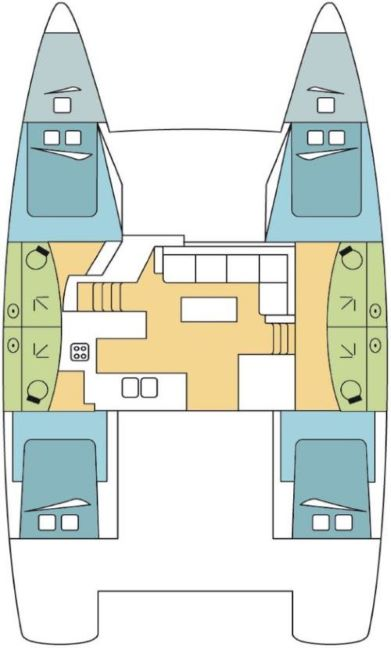 Bootsverleih Fountaine Pajot Elba 45 Olbia Samboat