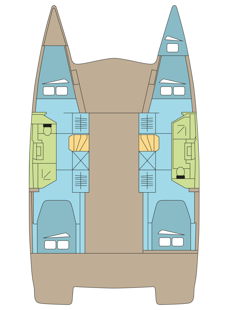 Katamaran mit oder ohne Skipper Fountaine Pajot mieten in Parham Town