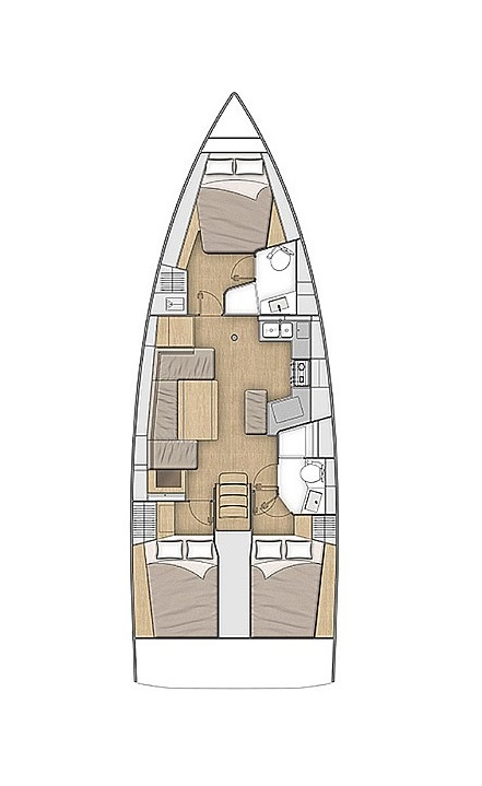 Segelboot mieten in Lefkáda - Bénéteau Oceanis 40.1