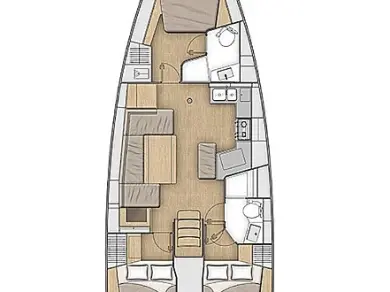 Segelboot mieten in Lefkáda - Bénéteau Oceanis 40.1