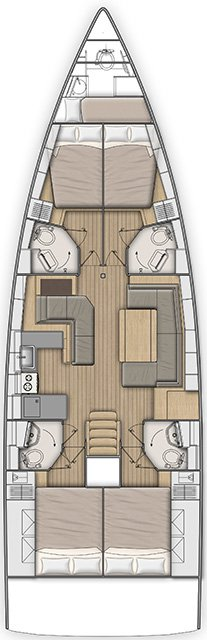 YachtCharter in Gouviá - Bénéteau Oceanis 51.1 auf SamBoat