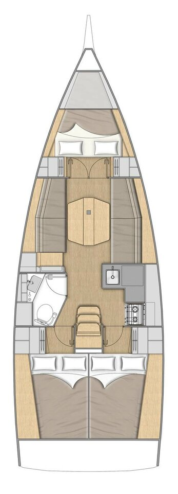 Vermietung Segelboot Bénéteau mit Führerschein