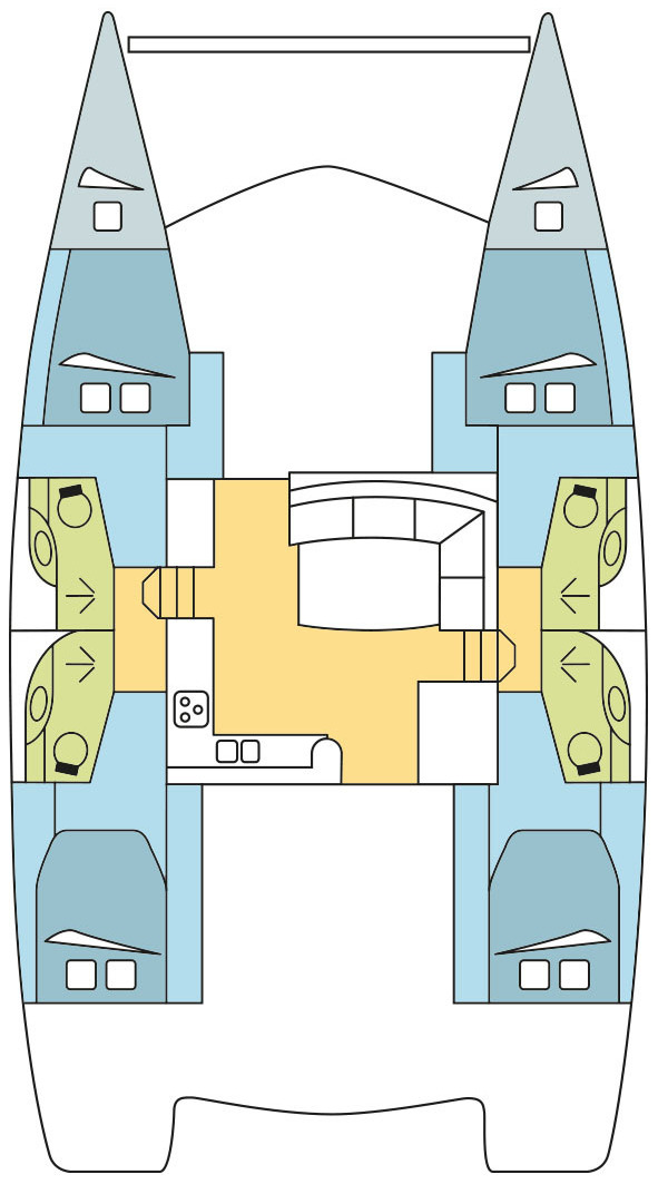 Bootsverleih Leopard Catamarans / Robertson & Caine Leopard 44 - 4 + 2 cab. Tribunj Samboat