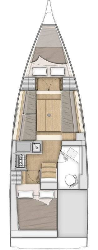 Vermietung Segelboot Bénéteau mit Führerschein