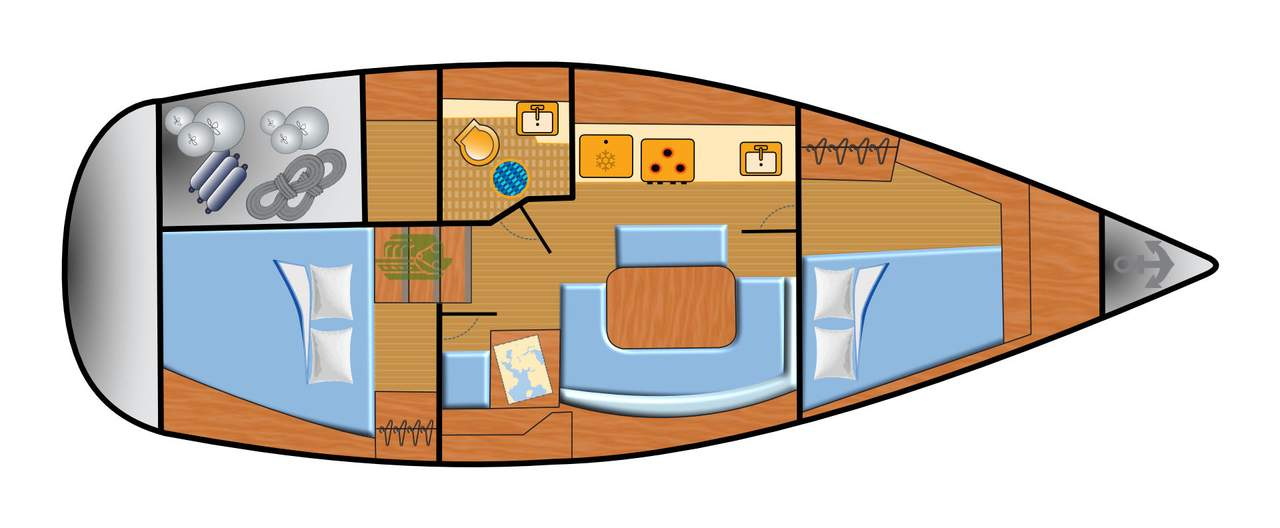 Vermietung Segelboot Dufour mit Führerschein
