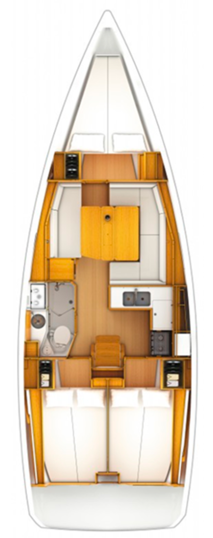 Bootsverleih Jeanneau Sun Odyssey 389 Gouviá Samboat
