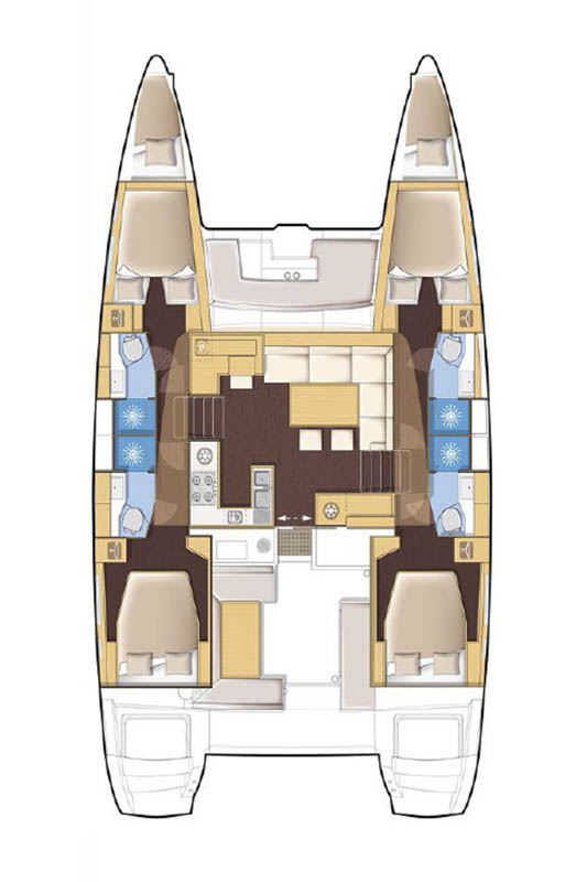 YachtCharter in Road Town - Lagoon Lagoon 450 F auf SamBoat