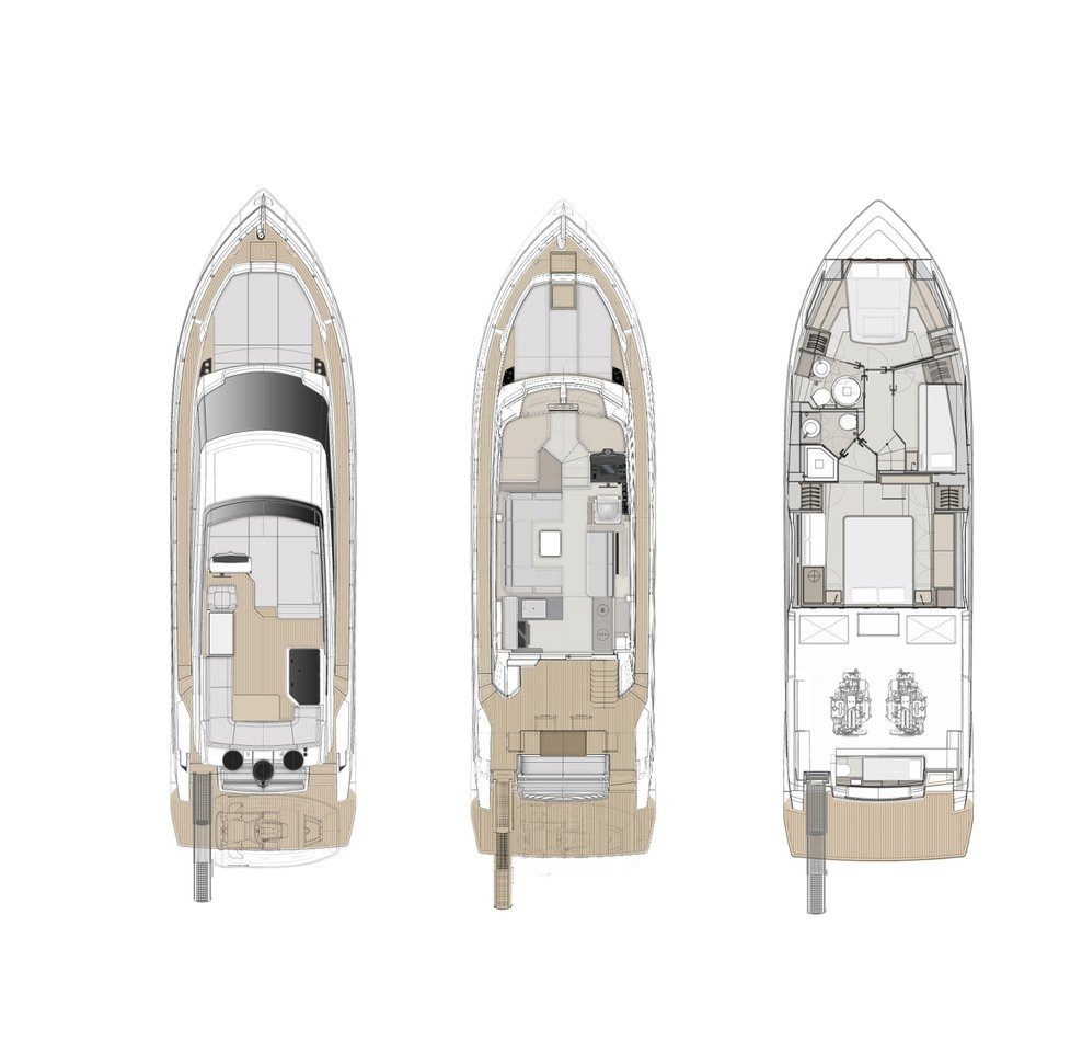 YachtCharter in Podstrana - Ferretti Ferretti Yachts 500 - 3 + 1 cab auf SamBoat