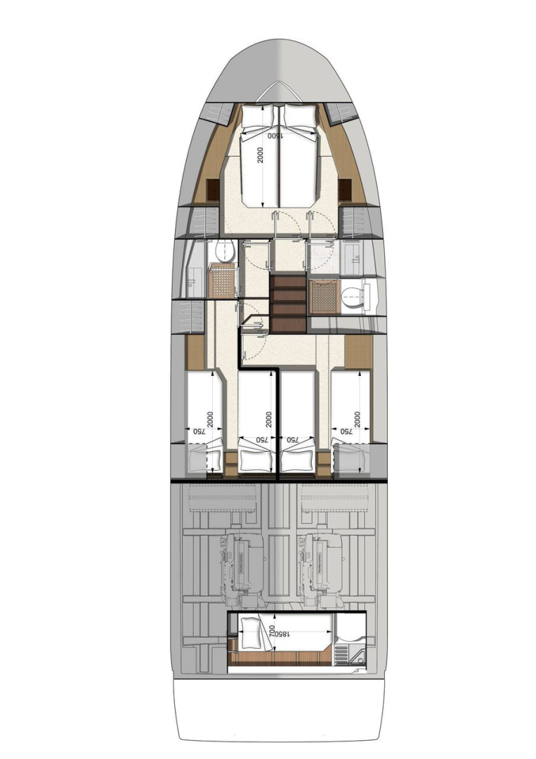 Yacht mieten in Komolac - Jeanneau Prestige 460 Fly - 3 + 1 cab.