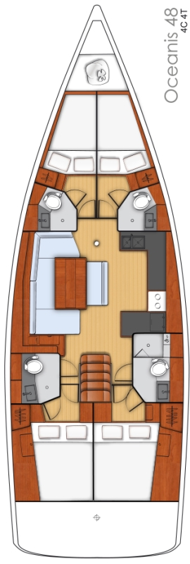 Vermietung Segelboot Bénéteau mit Führerschein