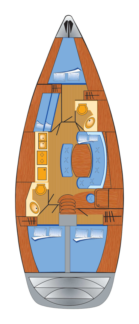 Vermietung Segelboot Bénéteau mit Führerschein