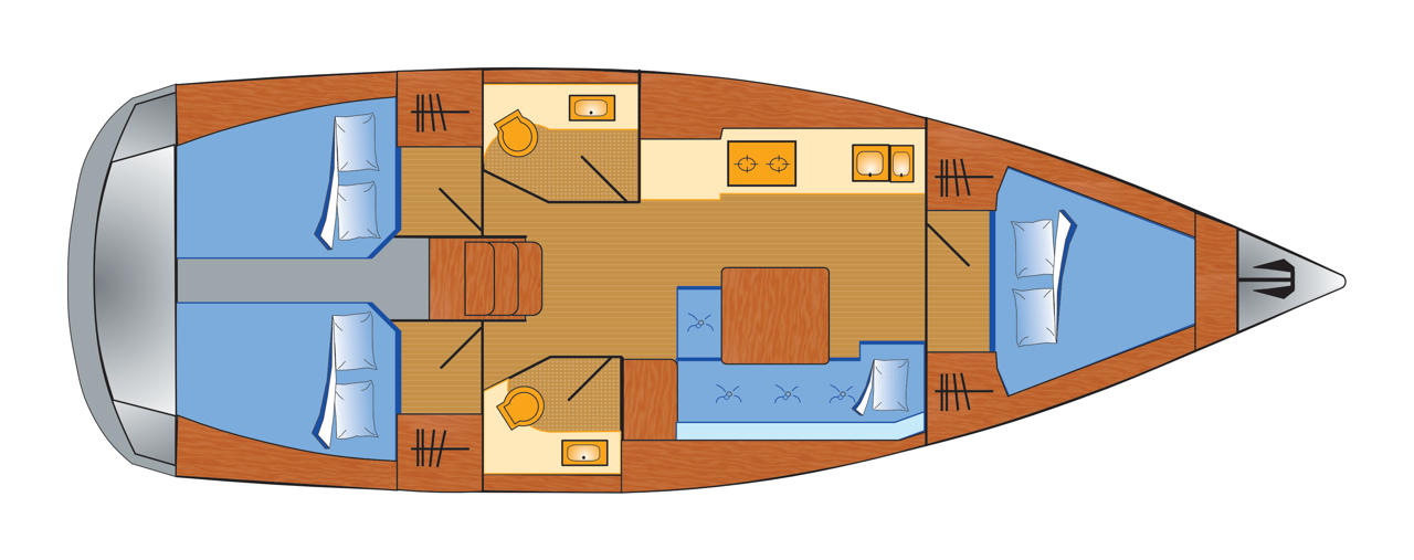 Boot mieten Barth günstig Dufour 382 Grand Large