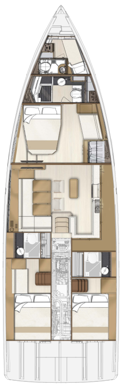 Ein Jeanneau Jeanneau 55 - 3 + 1 cab. mieten in Road Town