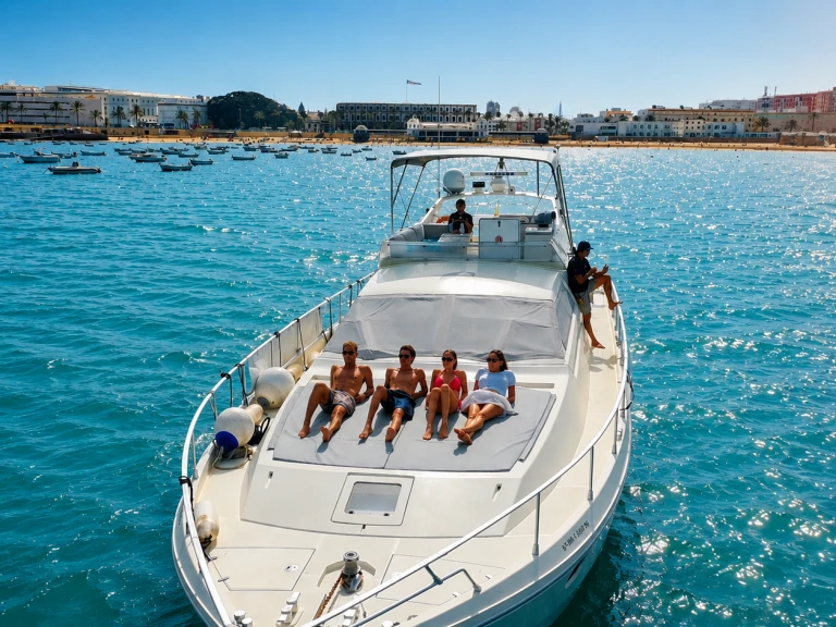 Motorboot mit oder ohne Skipper Ferretti mieten in Cádiz