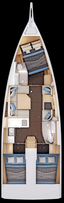 Ein Jeanneau Sun Odyssey 415 mieten in Gouviá