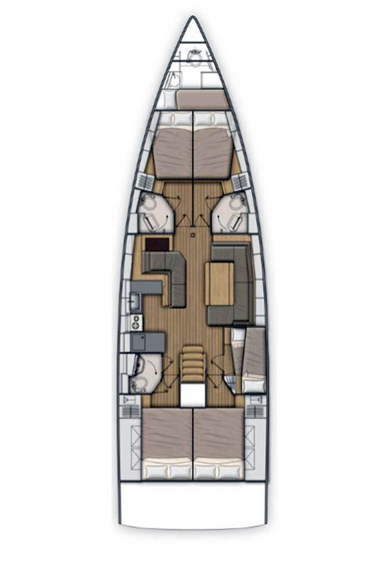 Segelboot mieten in Komolac - Bénéteau Oceanis 51.1