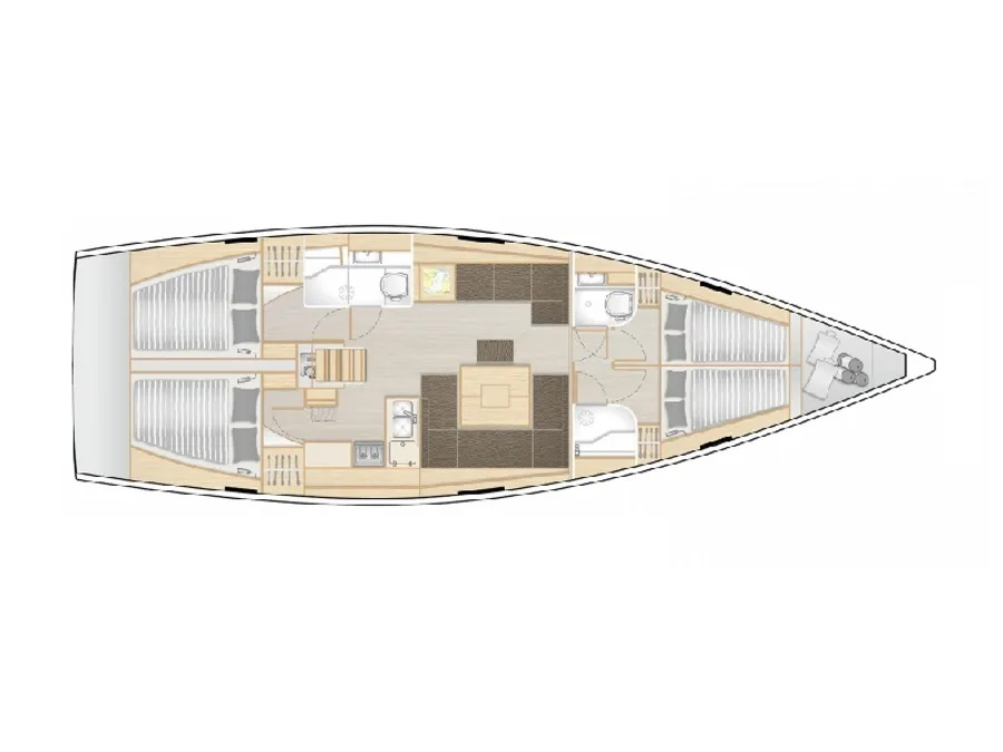 Segelboot mieten in Sukošan - Hanse Hanse 458