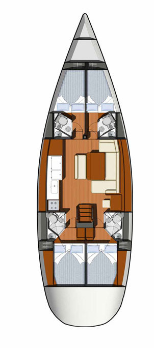 Boot mieten Sukošan günstig Sun Odyssey 49i