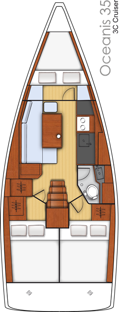 Bénéteau Oceanis 35 mieten Split