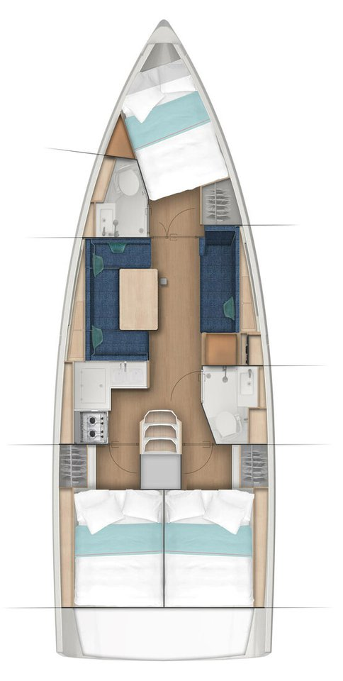 Vermietung Segelboot Jeanneau mit Führerschein