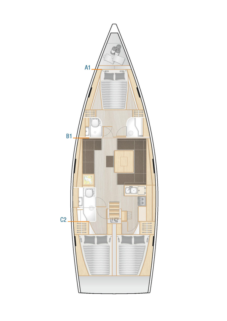 Boot mieten Sukošan günstig Hanse 458