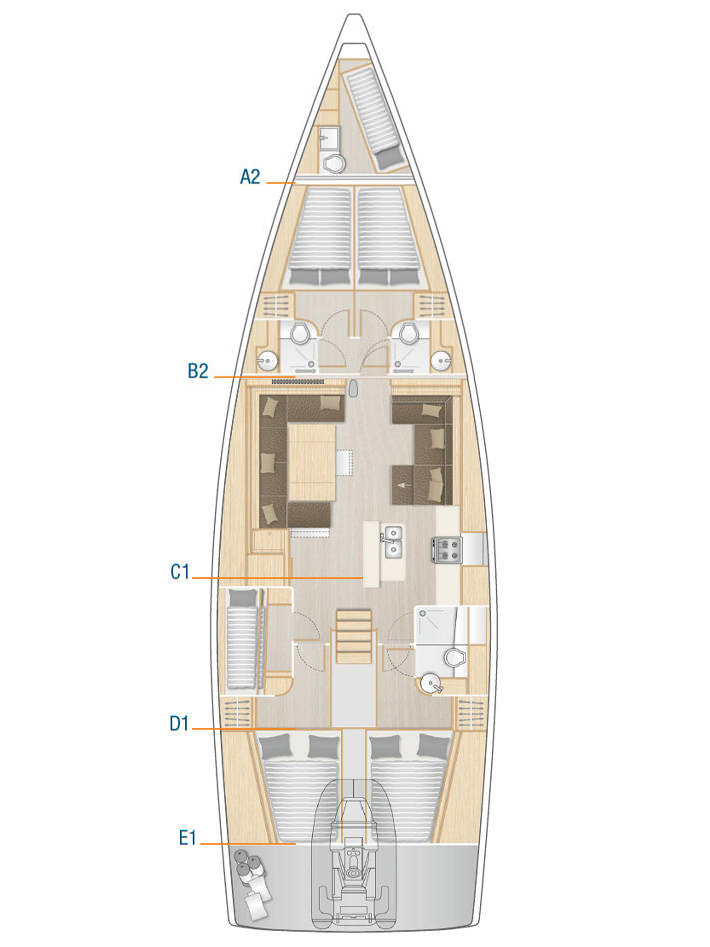 Vermietung Segelboot Hanse mit Führerschein