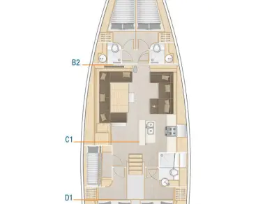 Vermietung Segelboot Hanse mit Führerschein