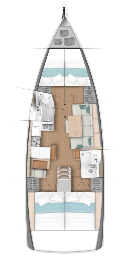 Jeanneau Sun Odyssey 440 mieten Rhodos