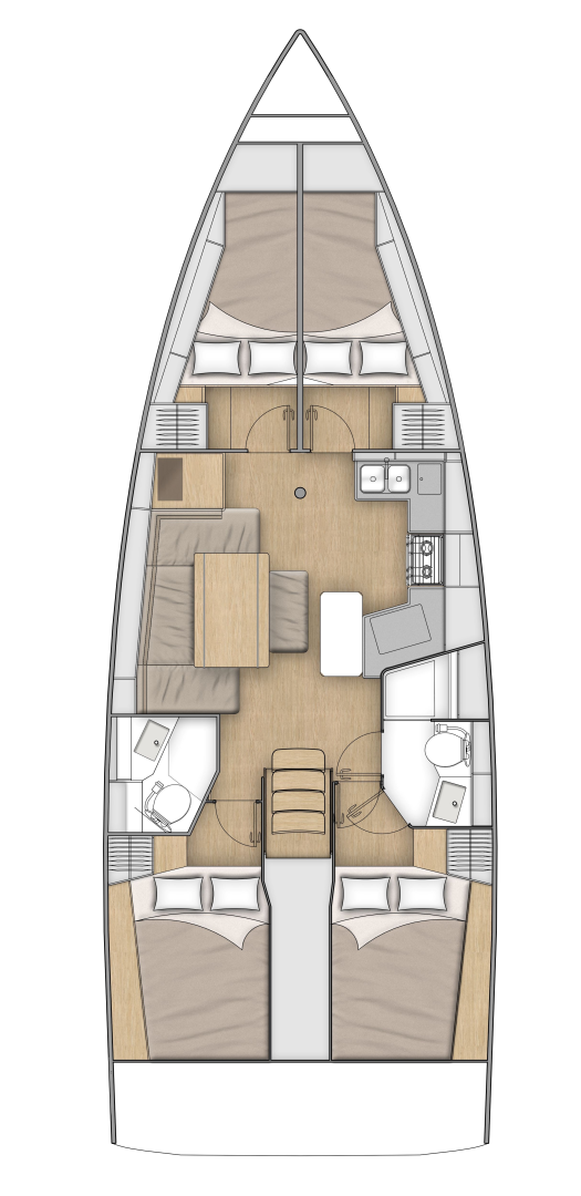 Vermietung Segelboot Bénéteau mit Führerschein