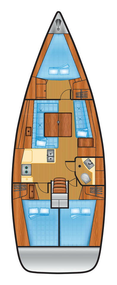 Vermietung Segelboot Bénéteau mit Führerschein