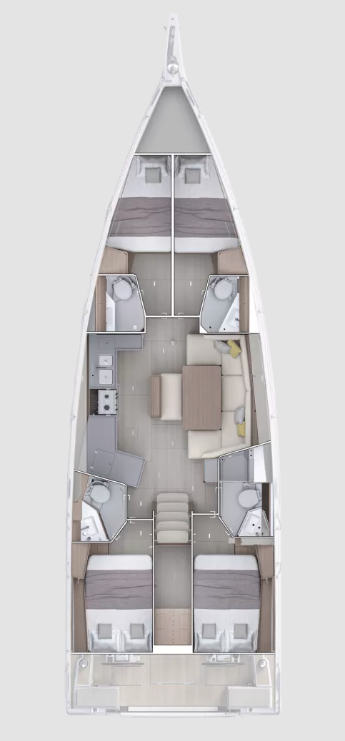 Bénéteau Oceanis 47 - 4 cab. mieten Tropea