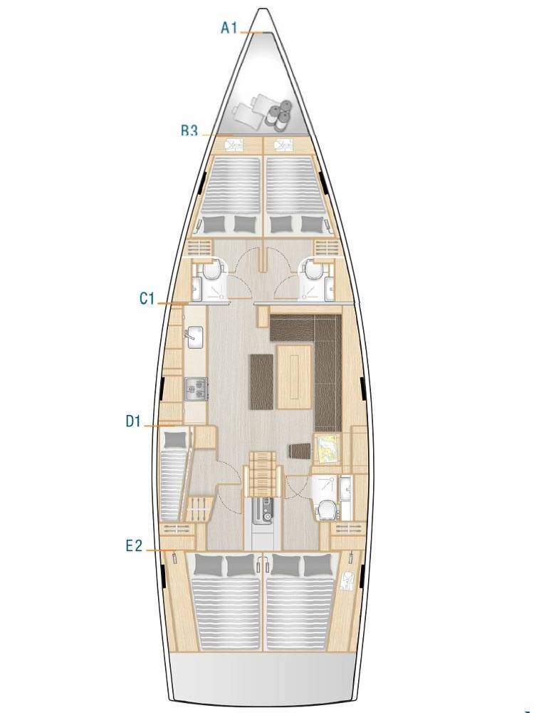 Segelboot mit oder ohne Skipper Hanse mieten in Seget Donji