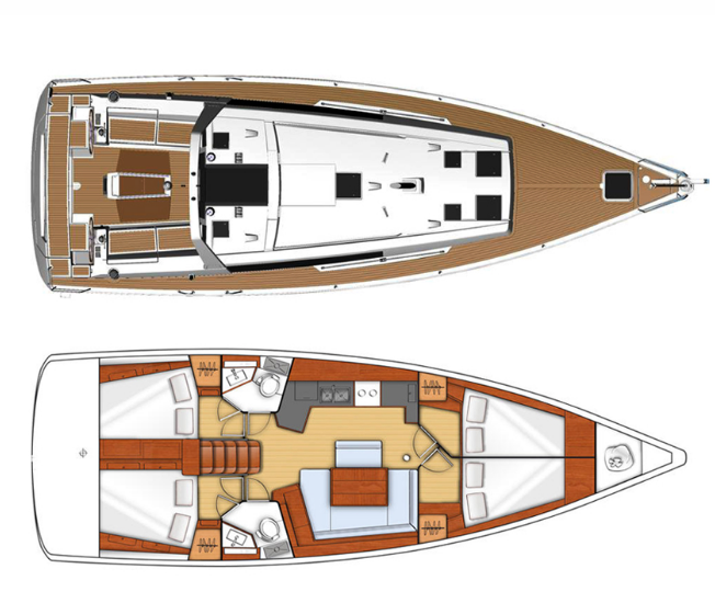 Boot mieten Lefkáda günstig Oceanis 45